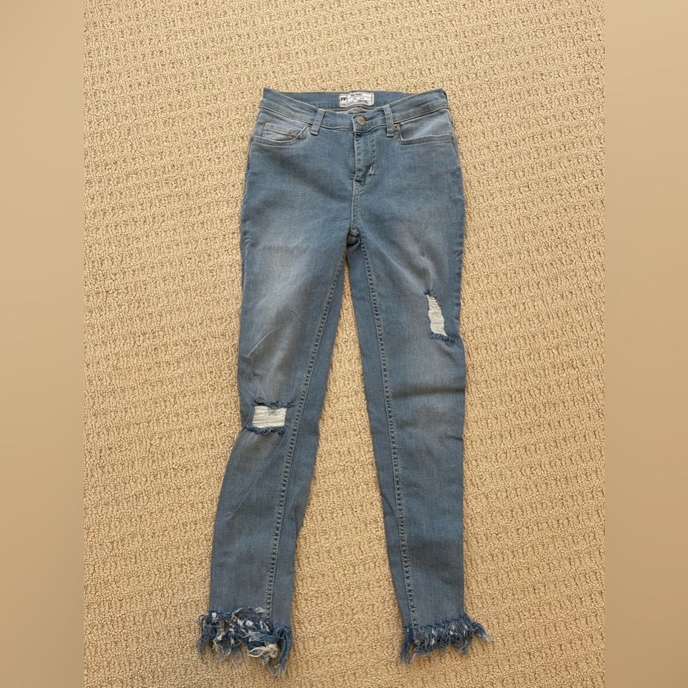 Free People high rise Cropped Jeans